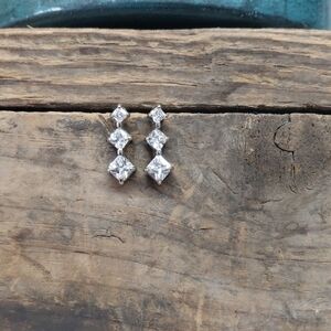 Princess Cascade Post Earrings